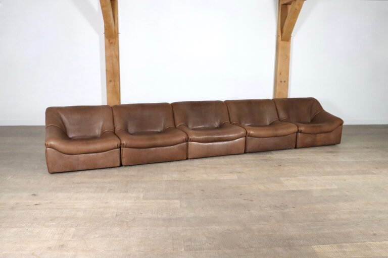 De Sede DS-46 in light brown buffalo neck leather, Switzerland, 1970s
