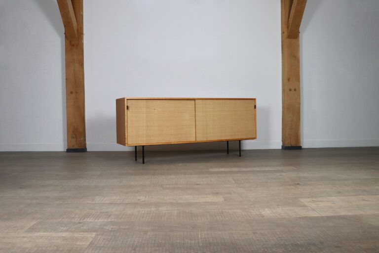 Florence Knoll sideboard model 116 in seagrass, Knoll International, 1950s