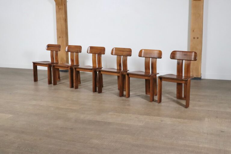 Set of 6 Mario Marenco Sapporo chairs for Mobil Girgi Italy 1970s