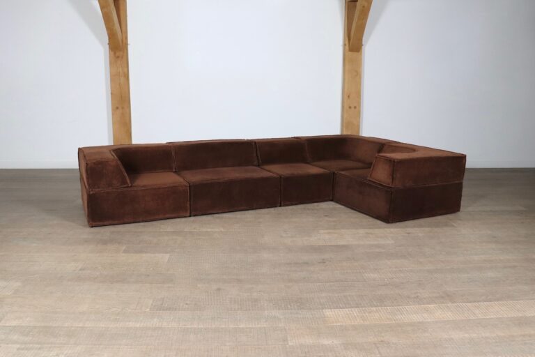 COR Trio Modular Sofa In Brown Teddy By Team Form AG, 1970s