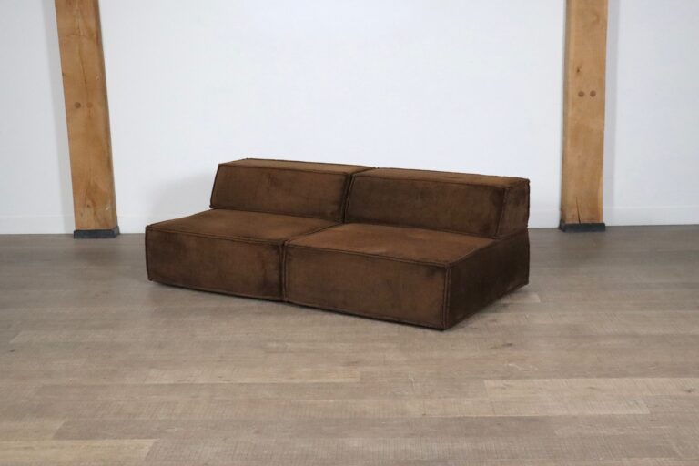 COR Trio Modular Sofa In Brown Teddy By Team Form AG, 1970s
