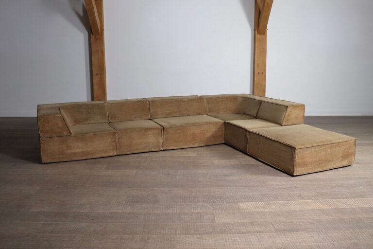 COR Trio Modular Sofa In Beige Teddy By Team Form AG, 1970s
