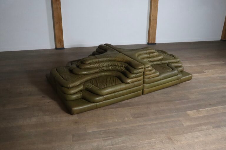 Ubald Klug DS-1025 Terrazza complete sofa set for de Sede Switzerland 1970s