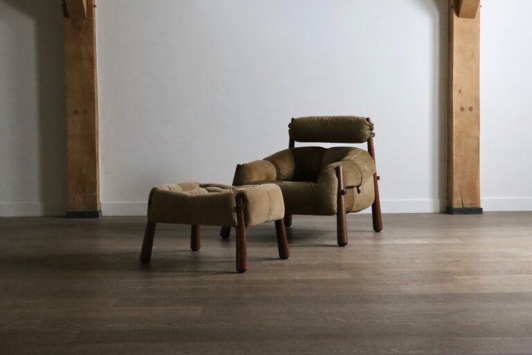 MP-81 lounge chair with ottoman by Percival Lafer Brazil 1970s