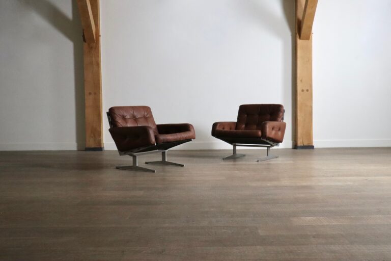 Pair of Caravelle Lounge Chairs by Paul Leidersdorff, Denmark 1965