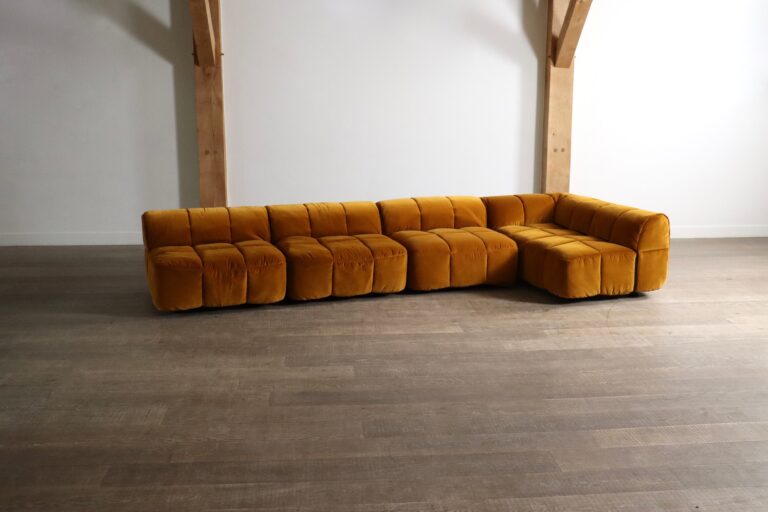 Arflex Strips Sofa by Cini Boeri in velvet, Italy 1968