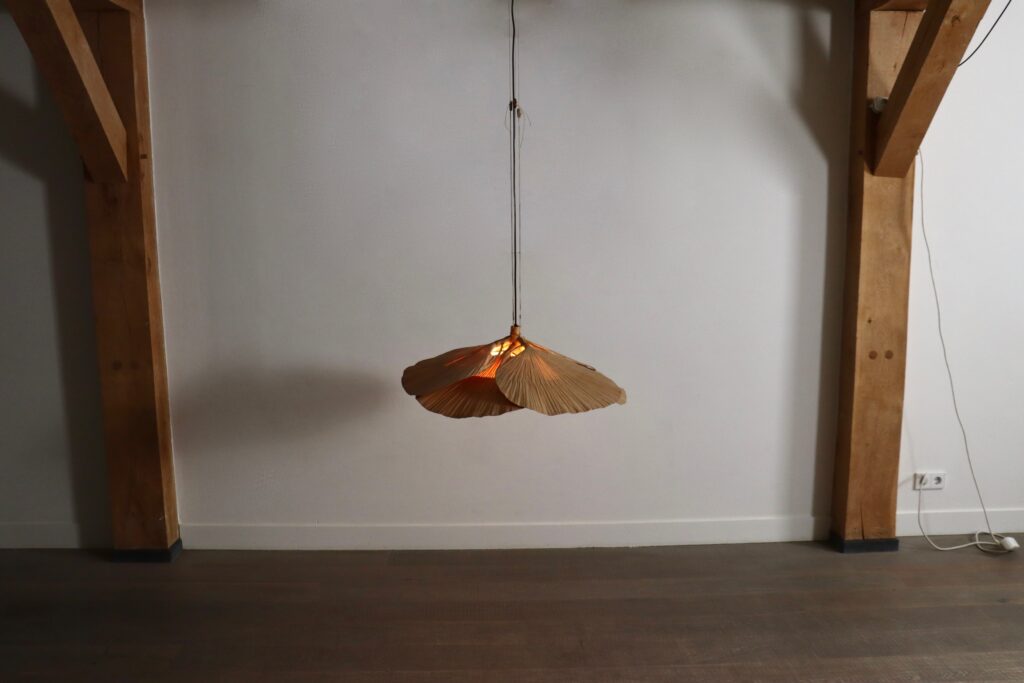 uchiwa Hana I Chandelier by Ingo Maurer for Design M 1970s