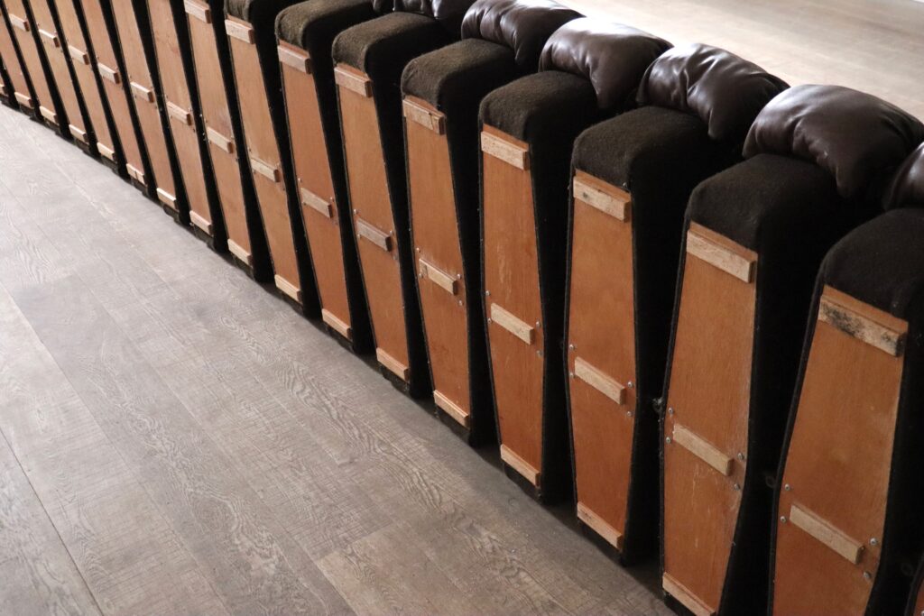 De Sede DS 600 “Non-Stop” sectional brown leather sofa by Heinz Ulrich, Ueli Berger and Eleanora Peduzzi-Riva, 1970s