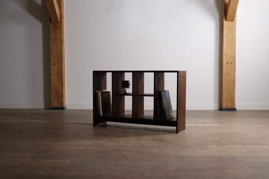 Double-sided PJ-R-27-A file rack designed by Pierre Jeanneret