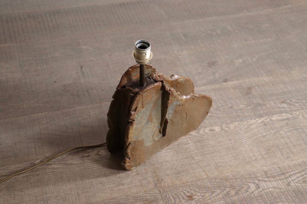Vintage Marianne Koplin table lamp with textured ceramic base