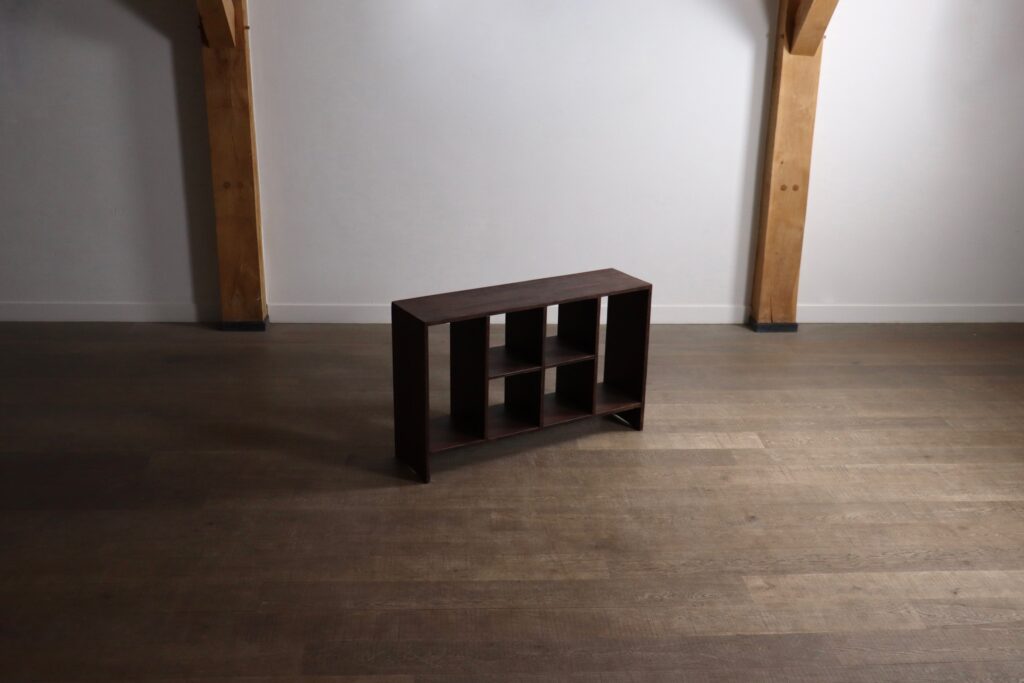 Double-sided PJ-R-27-A file rack designed by Pierre Jeanneret