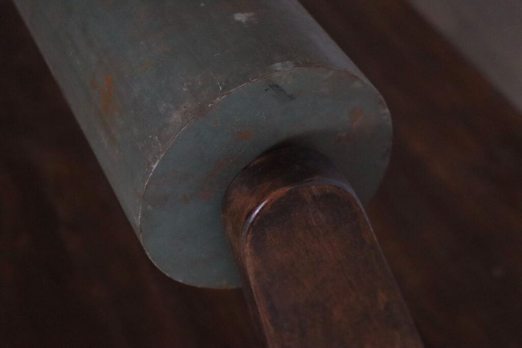 Integrated lamp detail on a Pierre Jeanneret Chandigarh desk