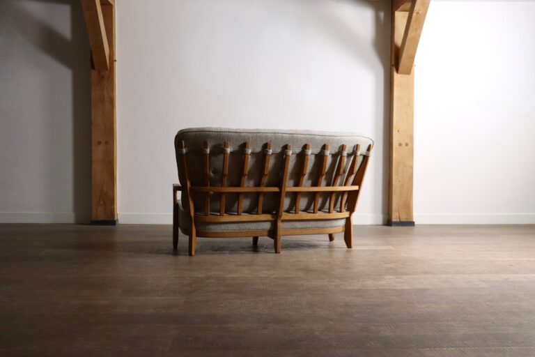 French mid-century Juliette sofa by Guillerme et Chambron and Votre Maison