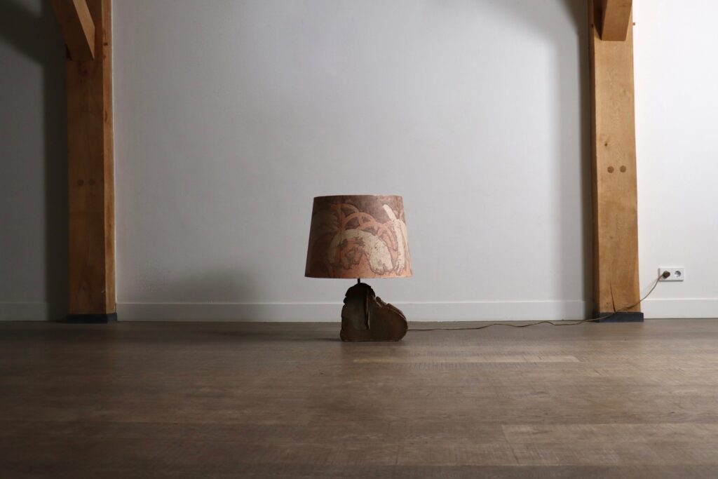 Vintage Marianne Koplin ceramic table lamp from Germany, 1970s