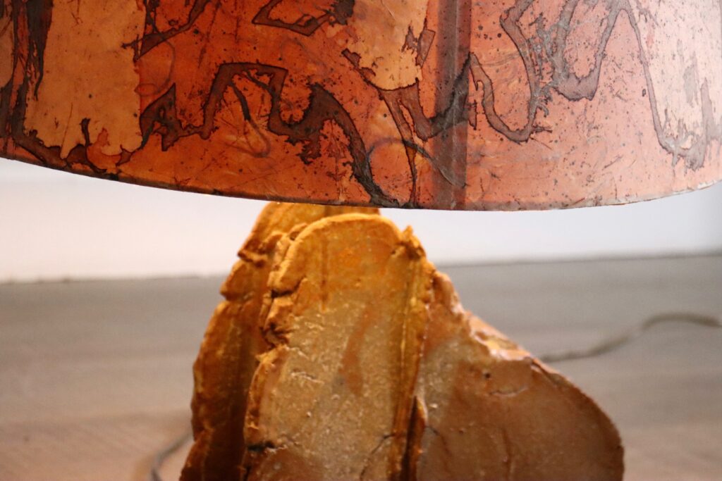 German 1970s ceramic table lamp designed by Marianne Koplin