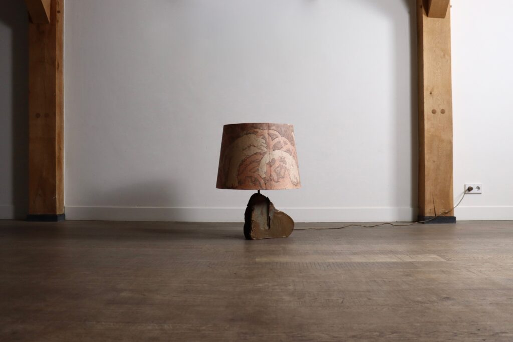 Sculptural ceramic table lamp by Marianne Koplin, Germany, 1970s