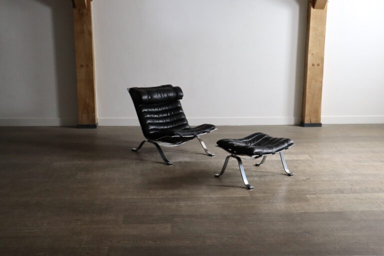 Arne Norell Ari lounge chair with Ottoman Sweden 1966